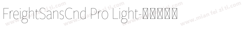 FreightSansCnd Pro Light字体转换
